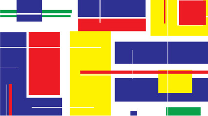 set of colorful rectanges