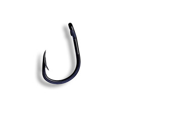 Angelhaken auf weißem Hintergrund