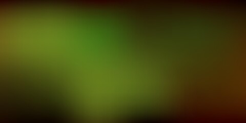 Dark Green, Yellow vector blurred background.
