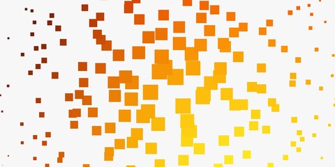 Light Orange vector backdrop with rectangles. Colorful illustration with gradient rectangles and squares. Pattern for websites, landing pages.
