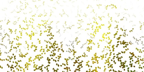 Light green, yellow vector background with random forms.