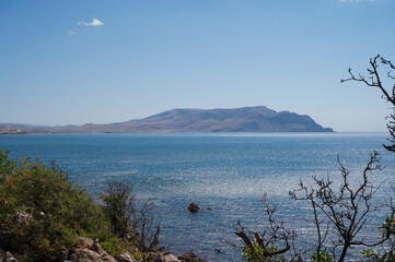 rocky island in the sea