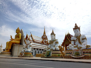 Big Buddha Statue and temple at Wat Nong Pong Nok.