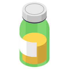 
Diagnostic test urinalysis icon isometric vector 
