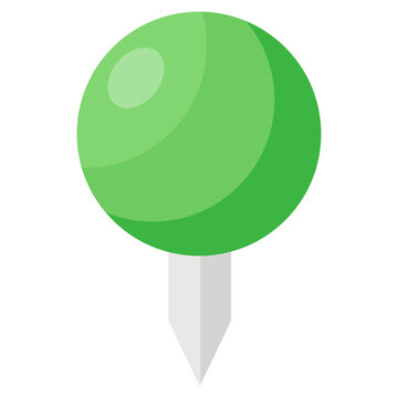 
Styling fasten accessory, isometric icon of stickpin vector design 
