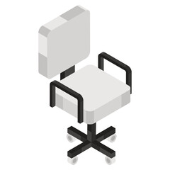 
Office chair icon isolated on white background 
