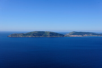 Fototapeta na wymiar aerial view in Finisterre, Coruña 