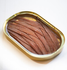 Canned Cantabrian natural anchovies