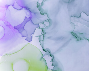 Ethereal Paint Pattern. Alcohol Ink Wash 