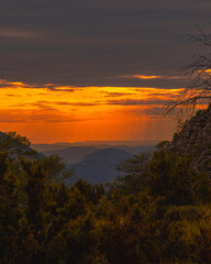 vistas hdr de la puesta de sol