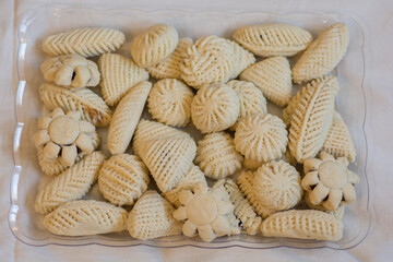 Traditional arabic holiday semolina sweets, 