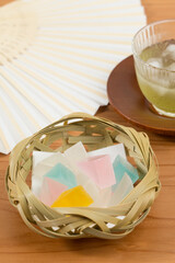 涼しさを感じる寒天菓子