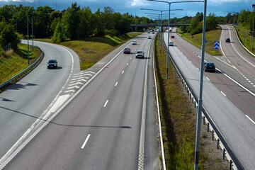 traffic on the road, Nacka, Stockholm, Sverige, Sweden