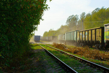 Fototapeta premium railway in the countryside