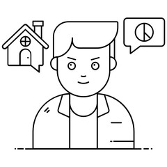 
Stakeholder vector in editable flat style 
