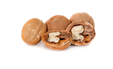 Walnut isolated on a white background.
