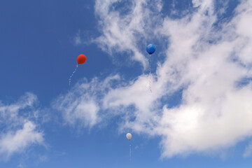 balloons in the sky