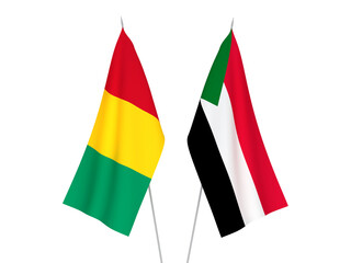 Sudan and Guinea flags