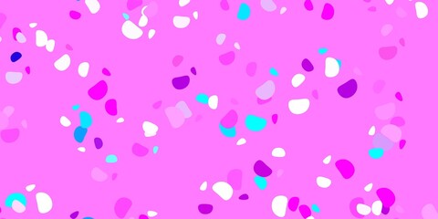 Light blue, red vector pattern with abstract shapes.