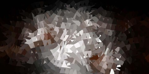 Dark yellow vector polygonal pattern.