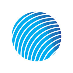 Blue Circle logo stock vector design Glove Style