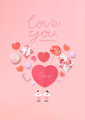 Happy Valentine's Day banner template
