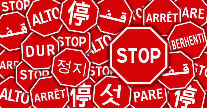 Stop halt allowed area Do not enter danger warning sign Vector attention forbidden caution, admittance signs No ban walking zone people stepping or run Highway road prohibited emergency beware cross