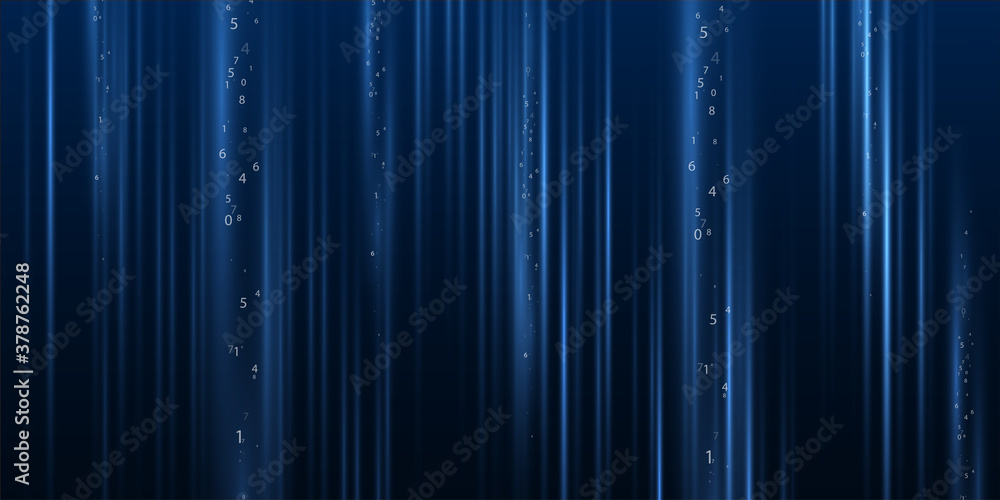 Poster abstract technological background is from the luminous lines and number