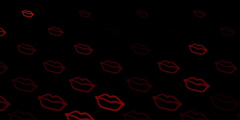 Dark Red vector template with businesswoman signs.