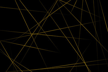 Abstract black with gold lines, triangles background modern design. Vector illustration EPS 10.