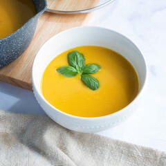 Butternut Squash Soup with Basil