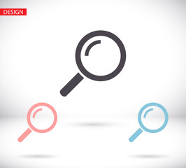 search magnifying glass icon. lorem ipsum Flat Design JPG