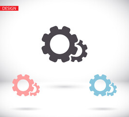 SETTINGS icon vector 10 eps design. lorem ipsum Flat Design JPG