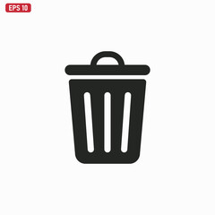 Trash can icon vector eps 10