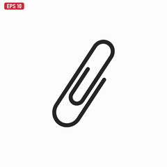 Paper Clip icon vector . Paperclip sign