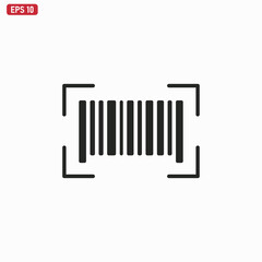 Bar Code icon vector . Barcode sign