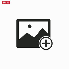 Add Image icon vector . Add Photo sign