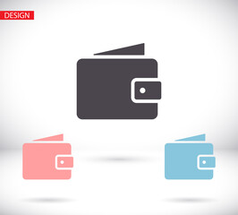 Wallet Icon vector 10eps. lorem ipsum Flat Design JPG