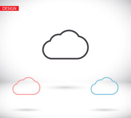 Cloud icon vector 10 EPS. lorem ipsum Flat Design JPG