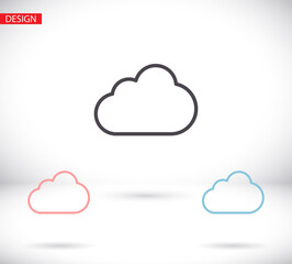 Cloud icon vector 10 EPS. lorem ipsum Flat Design JPG