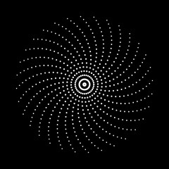 Design spiral dots backdrop