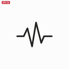 Cardio icon vector vector eps 10