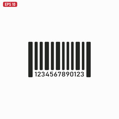 bar code icon vector . Barcode sign