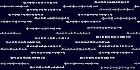 White modern stripes on blue background, seamless pattern hand drawn surface design for home.