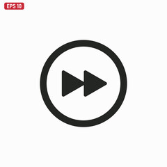 Forward icon vector . Forward sign