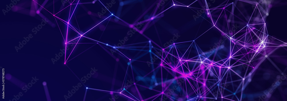Poster abstract digital communication points. technological background. network connection structure. color