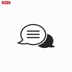 Speech Bubble icon vector . Message sign