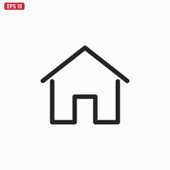 Fototapeta na wymiar Home icon vector . House sign
