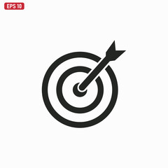 Target icon vector . dartboard sign