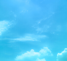 blue sky with beautiful natural white clouds